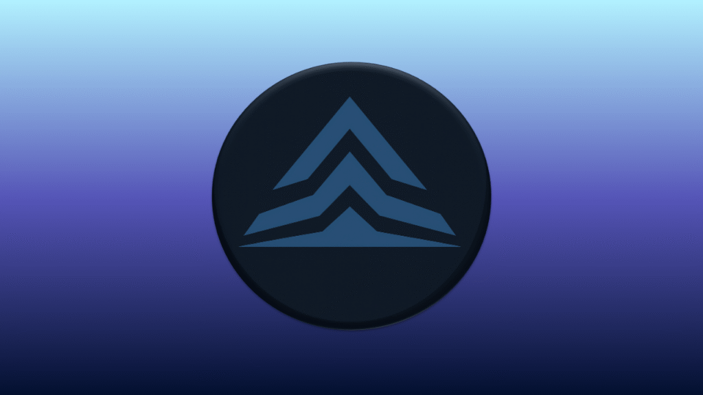 Elevatus Coaching logo with upward arrow design on a blue gradient background, symbolizing clarity, structure, and transformational resilience.