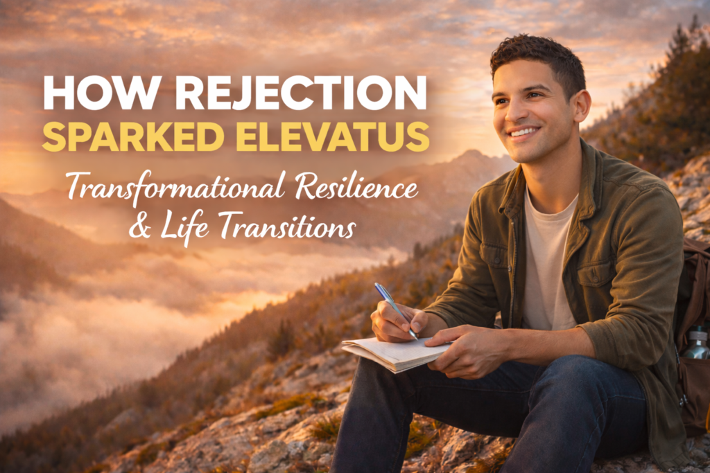 Featured blog image for The Next Baseline podcast episode How Rejection Sparked Elevatus about transformational resilience, rejection, and life transitions.