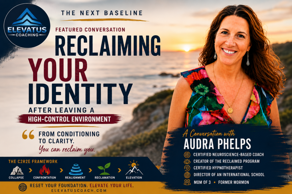 Audra Phelps discussing reclaiming your identity after leaving a high-control environment on The Next Baseline podcast with Danny DeJesus.
