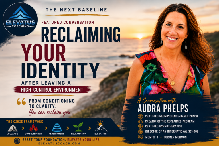 Audra Phelps discussing reclaiming your identity after leaving a high-control environment on The Next Baseline podcast with Danny DeJesus.